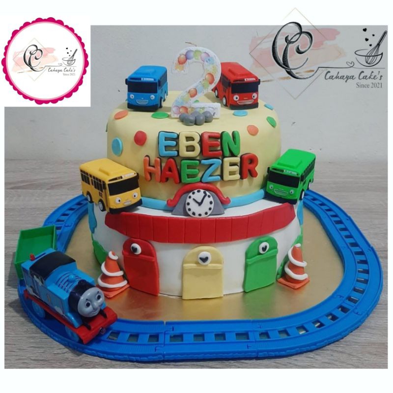 

Kue Ulang Tahun Tayo / Kue Ulang Tahun Kereta Thomas / Tayo Cake / Thomas Cake