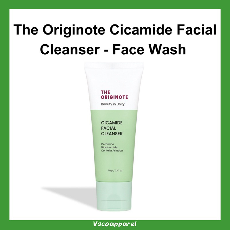 The Originote Cicamide Facial Cleanser - Face Wash Facial Wash Sabun Cuci Muka Mencerahkan dan Melembabkan Wajah with Ceramide Niacinamide