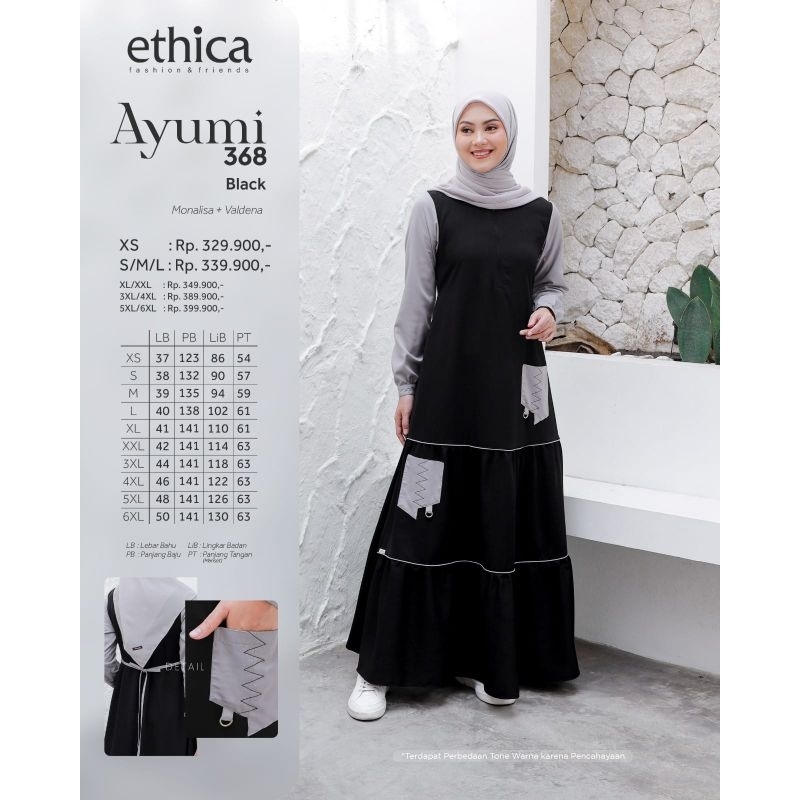 Baju Gamis ethica Ayumi 368