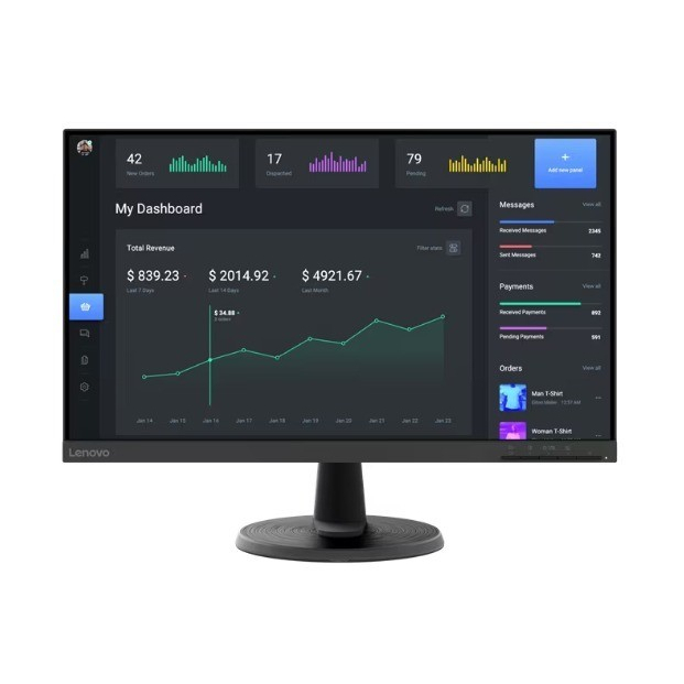 Lenovo Monitor 23.8&quot; D24-40 FHD 1080 VA 75Hz 4ms AMD FreeSync 24&quot;