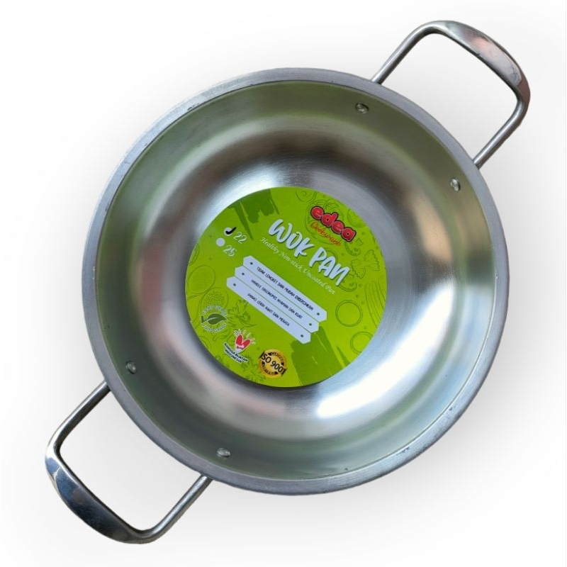Wajan Wok Pan Aluminium - Wajan Tebal Anti Lengket