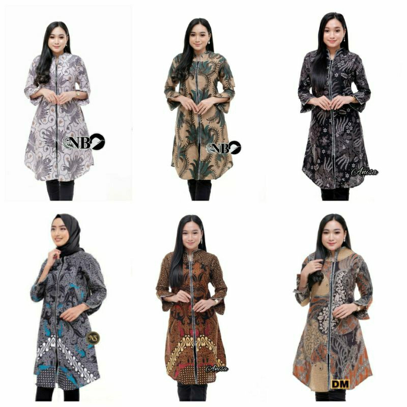 Terlaris SERUT GENES JELITA TUNIC NAVBOR YELBOR WHITBOR CREAMBOR TUNIK BATIK MODERN