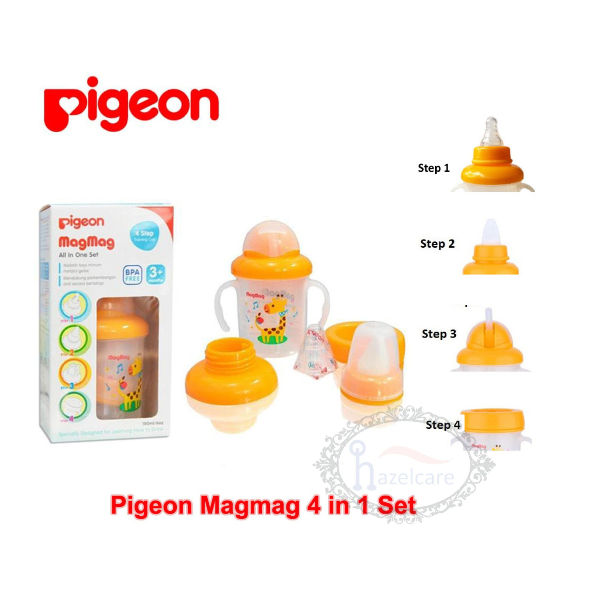 Pigeon Mag-Mag / Mag Mag / MagMag All In One Set Training Cup / Step 2 / Step 3 / Step 4