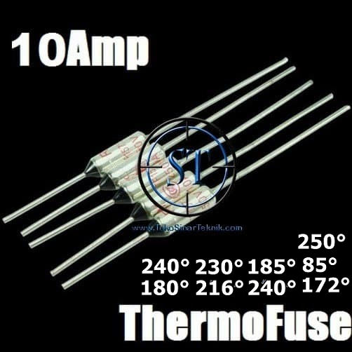 ThermoFuse Thermal Termofuse Magic Com 10A 250V ( Thermal Fuse 10A 130 135 155 200 227 250 Derajat )