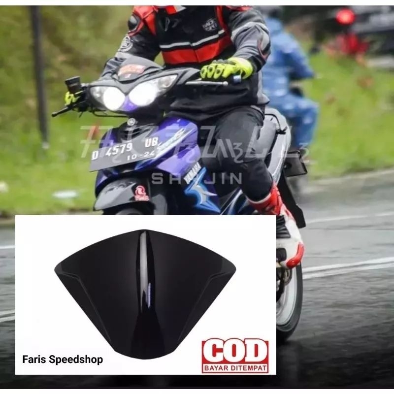 visor jupiter z burhan jupiter z lama bahan hitam plus lemm 3m double