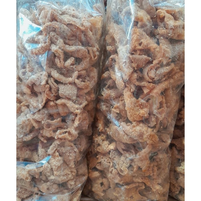 

Kripik kulit ayam crispy 250gram