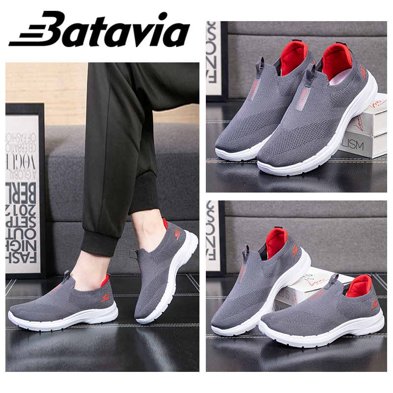 Batavia IMPORT SEPATU SLIP ON PRIA SPORT ONKE + BOX DAN KAOS KAKI B25