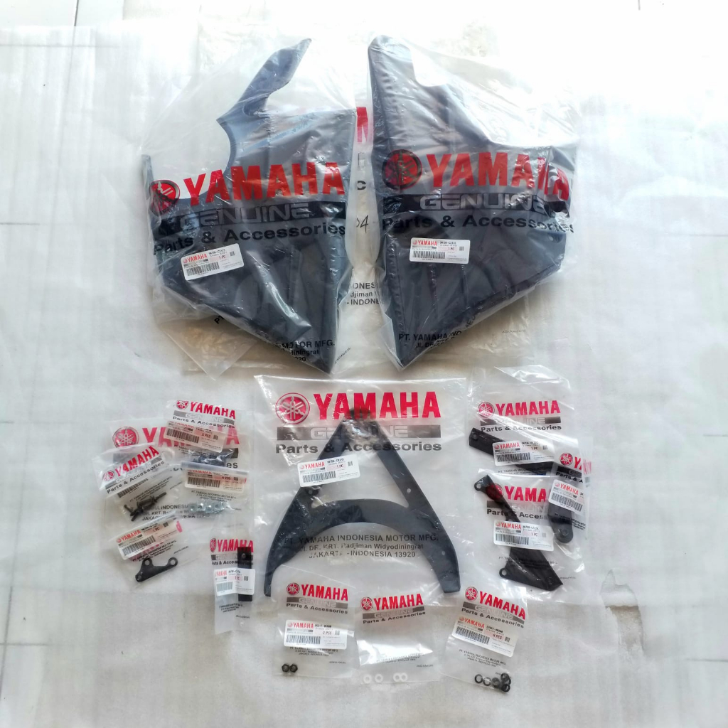 FAIRING BAWAH UNDERCOWL COVER MESIN KIRI KANAN NEW VIXION LIGHTNING NVL SET BAUT DAN BRACKET KONDISI