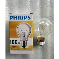 Bohlam Lampu Pijar Philips Classic 100W 100Watt 100 Watt 100 W Clear