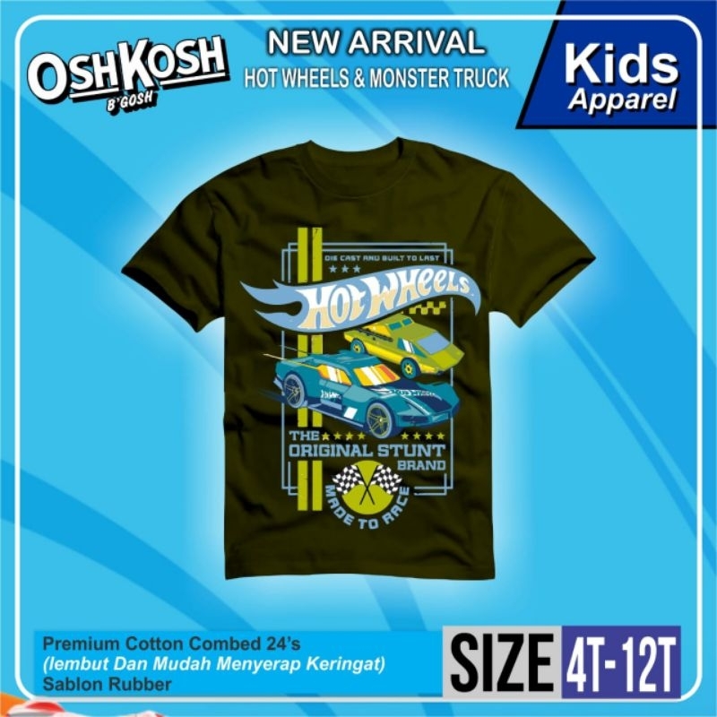 Kaos Anak Lengan Pendek 4-12