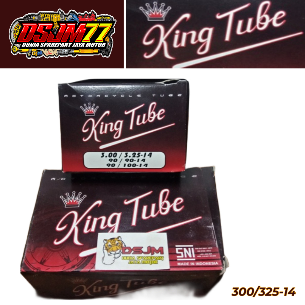 BAN DALAM MOTOR 300/325-14 KING TUBE BAN BELAKANG MOTOR MATIC BEAT VARIO