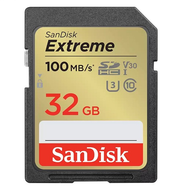 Sandisk Memory Camera SD Card SDHC SDXC Sandisk Extreme 32GB 64GB 128GB 256GB 100MBPS 170MBPS 180MBP