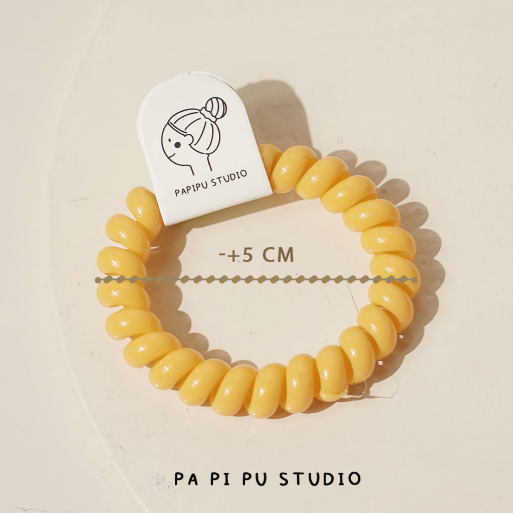 Papipu studio - Karet rambut spiral Cable Hairtie