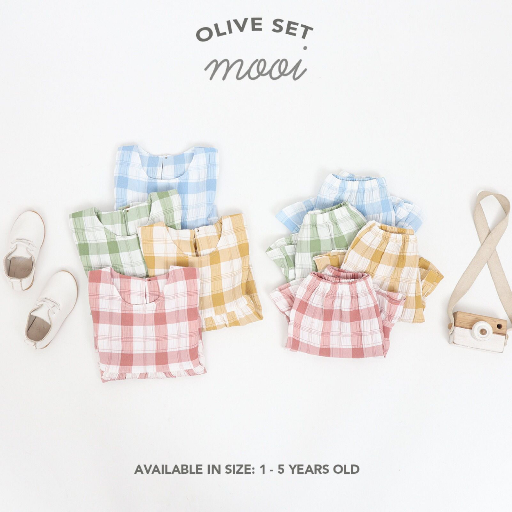 MOOI OLIVE SET - Mooi Setelan anak/Setelan anak murah/baju anak Murah