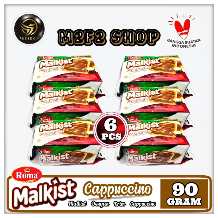 

Roma Biskuit Malkist Rasa Krim Cappuccino - 90 gr (Kemasan 6 Pcs)