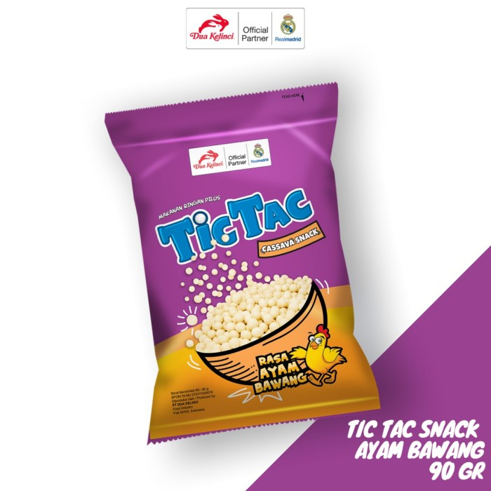 

Dua Kelinci Tic Tac Snack Ayam Bawang 90 g