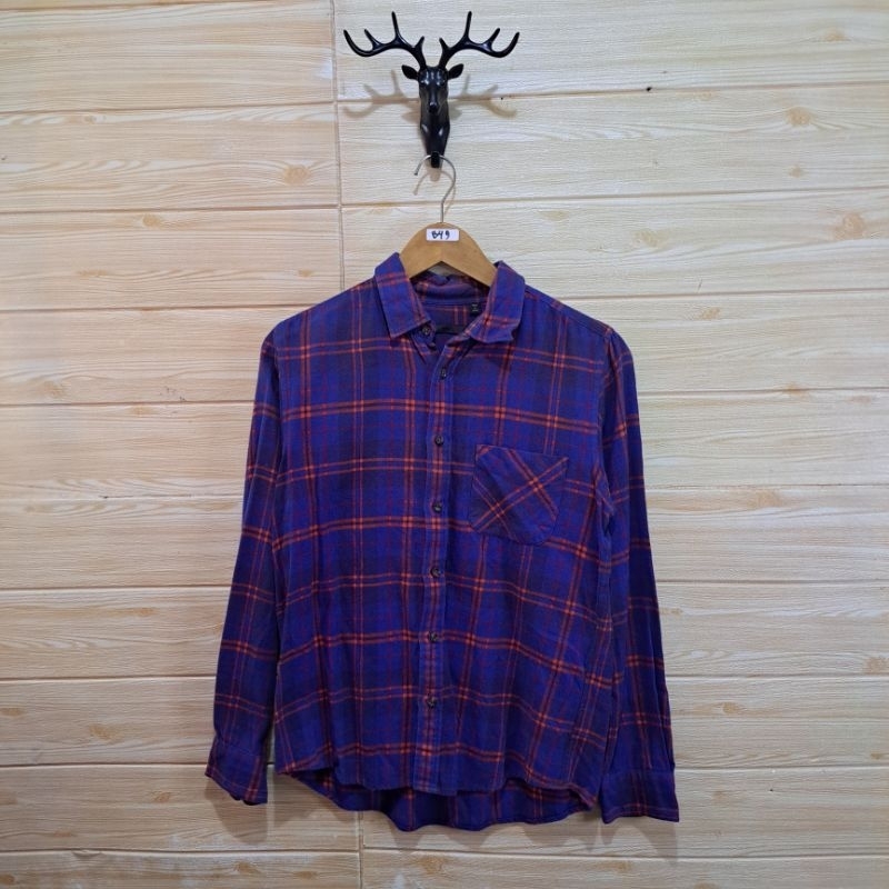 KEMEJA FLANEL kode B49 Hare made in japan Size S panduan Size ChartSize XS = L45 P63Size S = L48 P66