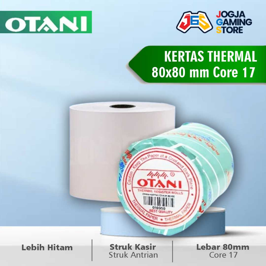 

Kertas Thermal Struk Printer Kasir OTANI 80x80 mm Core 17 - 1 Rol