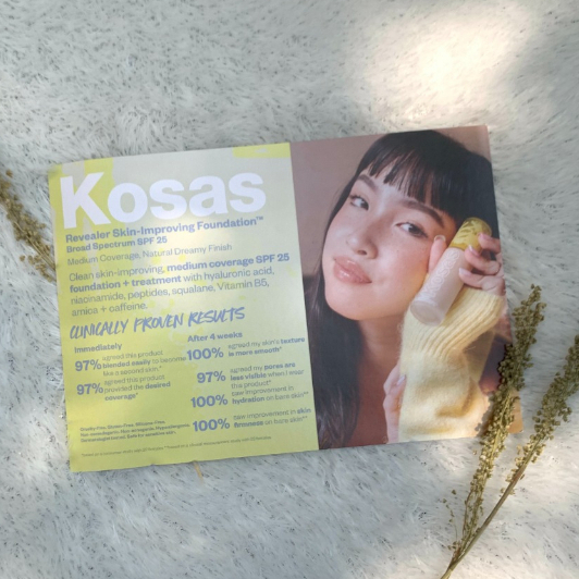 SAMPLE 8 SHADES KOSAS REVEALER SKIN IMPROVING FOUNDATION