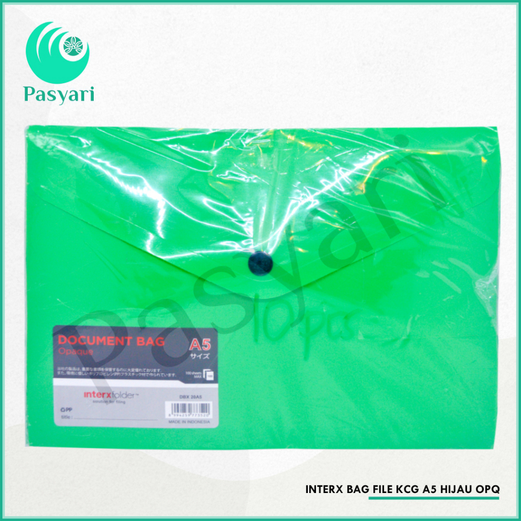 

INTERX BAG FILE KANCING A5 OPQ (DBX-20A5) / PENYIMPANAN DOKUMEN