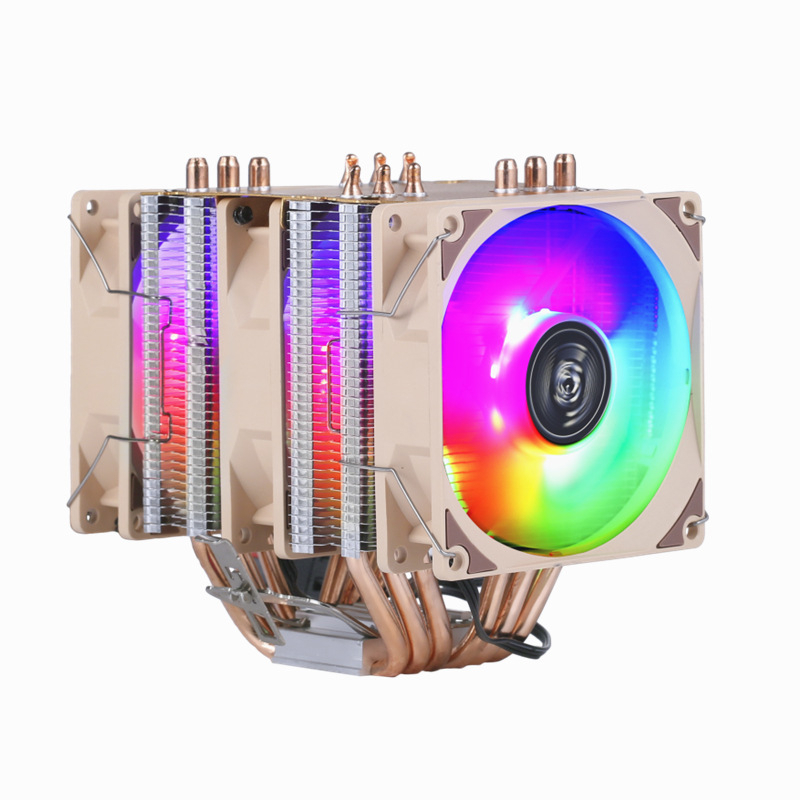 XUANFENG XF962 CPU / PC COOLER RGB 90MM TRIPLE FAN - 6 Heat Pipes