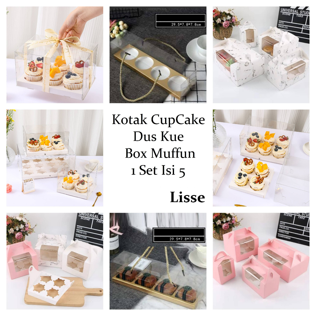 Dus Mika Kotak Kue Cup Cake Bolu Box CupCake Bolu Cup Roti Muffin Cake