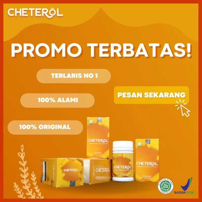 Cheterol Obat Herbal Paling Aman Untuk Kolesterol Hingga Menurunkan Hipertensi