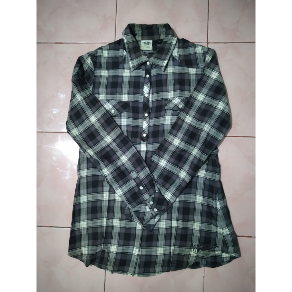 Kemeja Harley Davidson Second Original