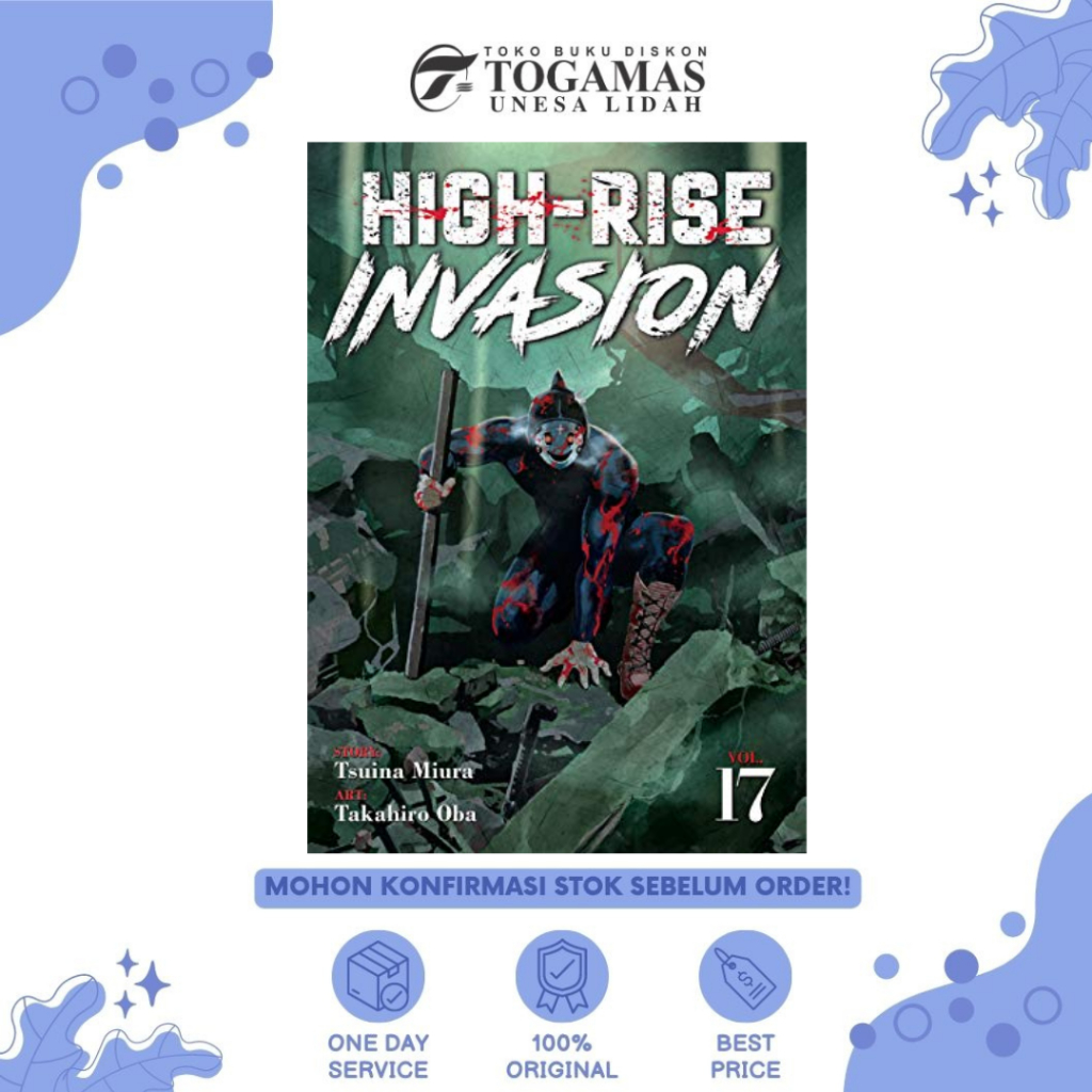 KOMIK HIGH RISE INVASION 09, 10, 11, 12, 13, 14, 15, 17 KARYA TSUINA MIURA / TAKAHIRO OHBA