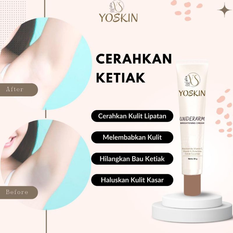 YOSKIN GLOWING UNDERARM PEMUTIH KETIAK SELANGKANGAN BOKONG