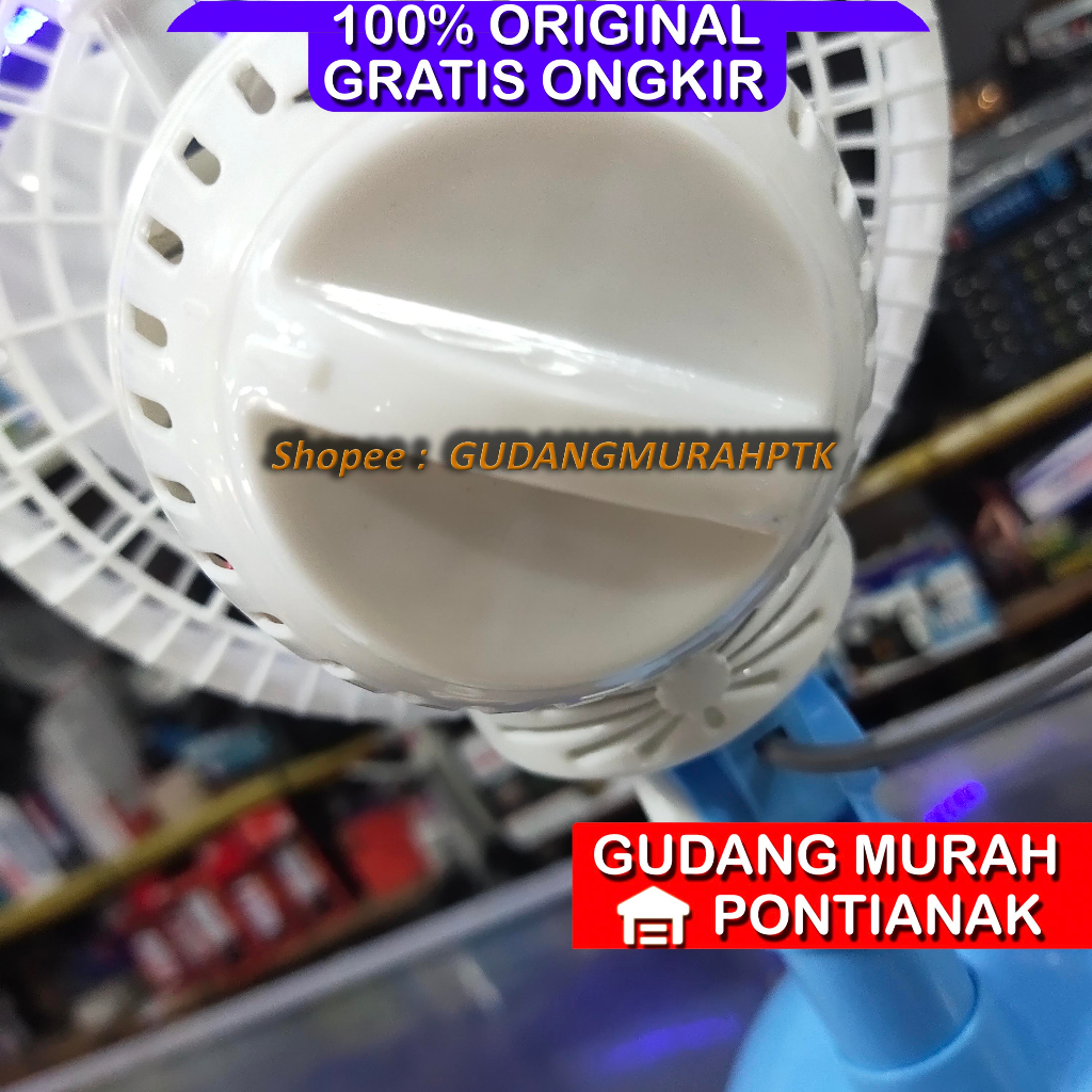 Kipas angin karakter Doraemon / Desk fan Doraemon biru Swing Bisa MENOLEH PROFAN / Arashi