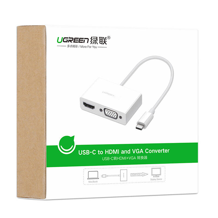 UGREEN USB-C To HDMI and VGA Converter