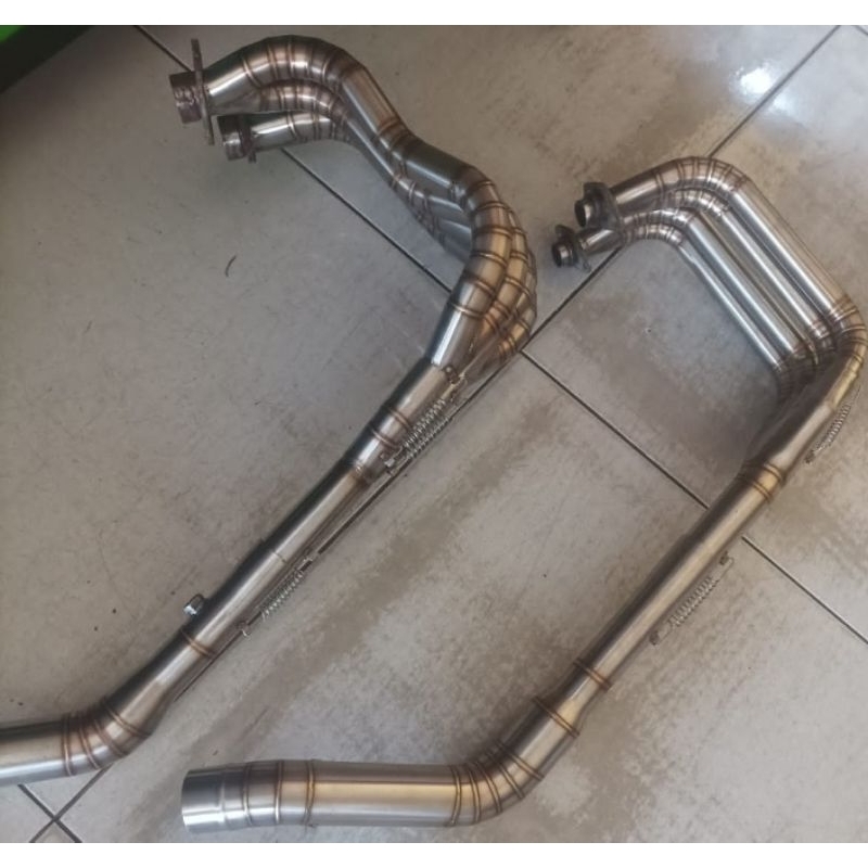 Header knalpot racing model 4 cilinder new ninja 250/Fi MT25 CBR250 R25