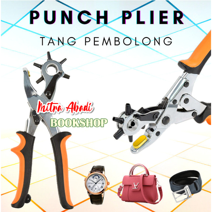 PROFESIONAL PUNCH PLIER / Tang Pembolong / Alat Pelubang Ikat Pinggang