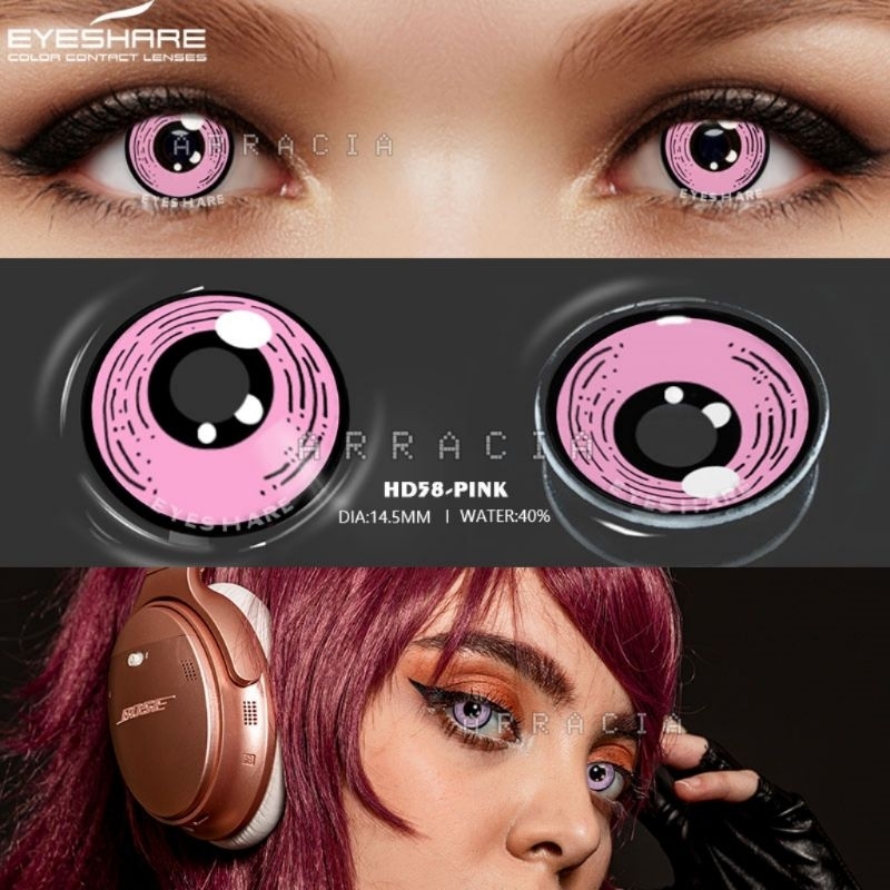 READY STOCK Softlens Lensa Kontak Contact Lens 14,5 mm Lenses Cosplay Warna Eyeshare Comic Party Hal