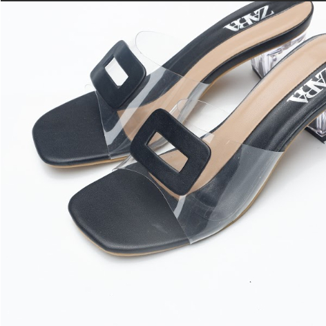 sandal hak wanita zara