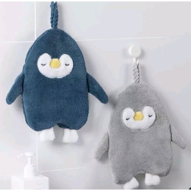 LAP TANGAN GANTUNG MICKROFIBER KARAKTER LUCU LAP DAPUR LAP PINGUIN LAP LOLIPOP