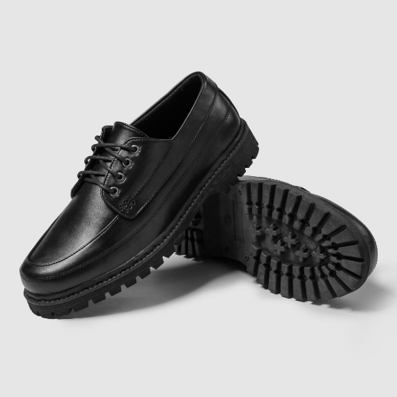 HUGO BLACK |ManNeedMe x ARF| Sepatu Pantofel Pria Docmart Formal Shoes ORIGINAL