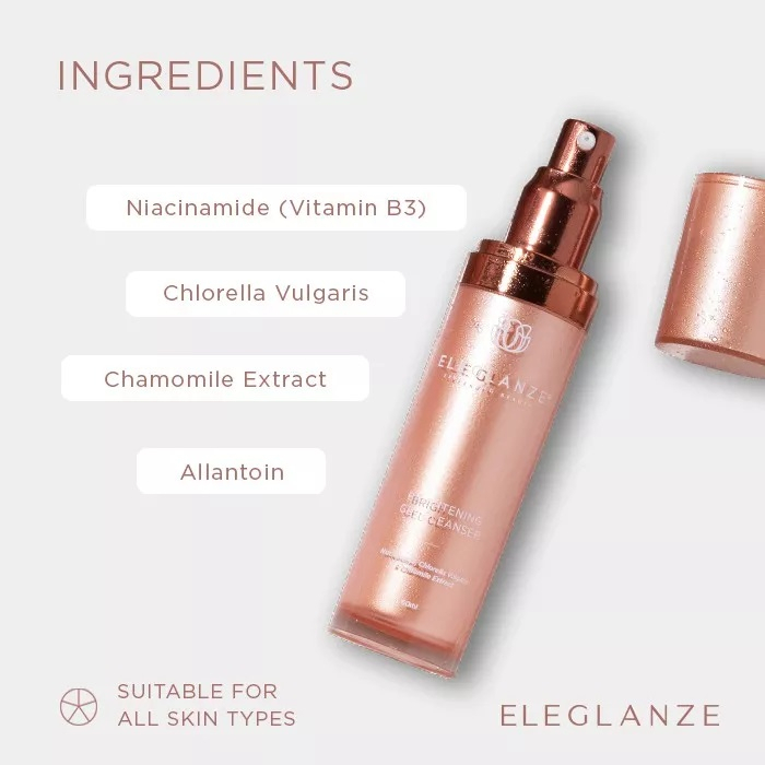 ELEGLANZE Brightening Gel Cleanser / Pembersih Wajah / BPOM