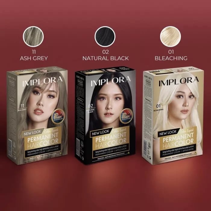 `ღ´ PHINKL `ღ´ ɪ ᴍ ᴘ ʟ ᴏ ʀ ᴀ   IMPLORA semir hair color  permanent cat rambut tidak merusak