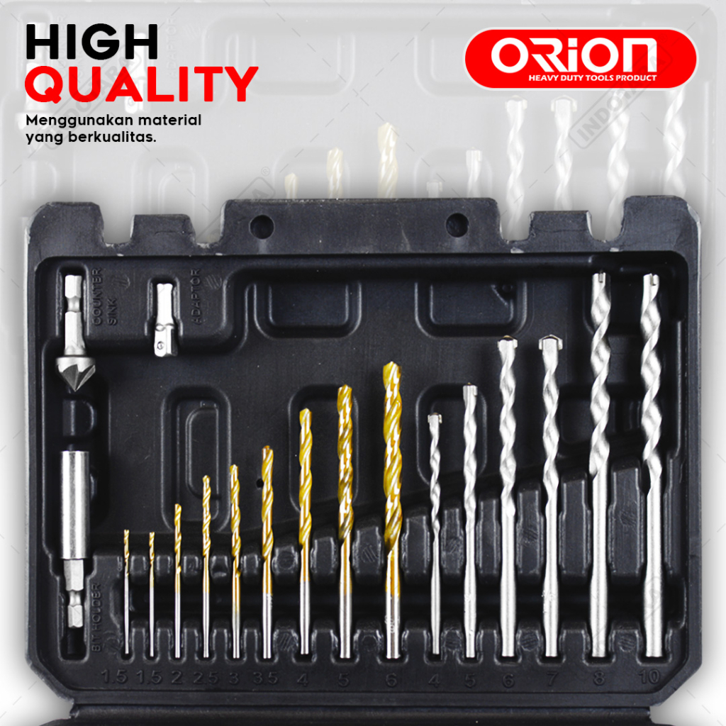 Orion Drill&amp;Screwdriving Set / Mata Bor&amp;Obeng Set 50Pcs TR-003-1