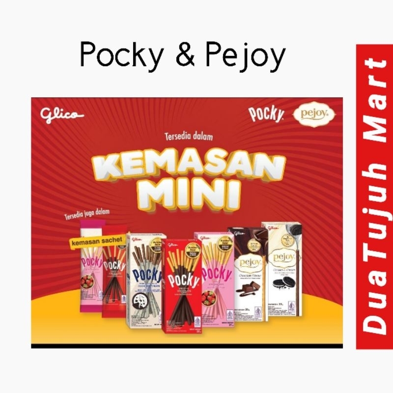 Pocky Gliko Chocolate 22 Gram &amp; Strawberry 21g, Oreo 20g, Pejoy Cokelat 20g, Pejoy Oreo 20g(Free Packing Kardus &amp; Bubble Wrap)