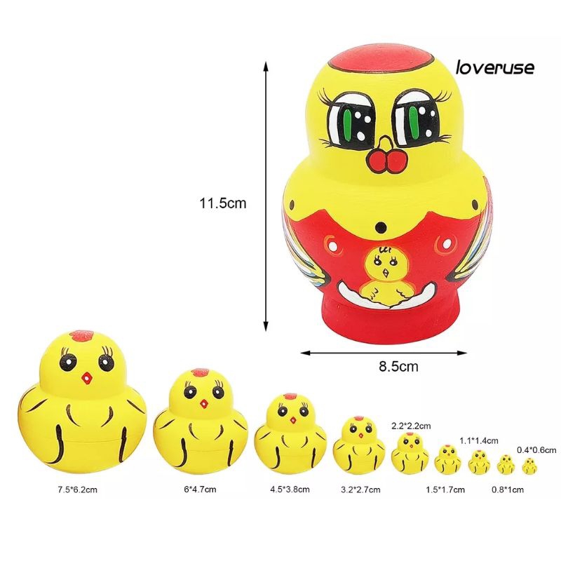 Mainan Bebek Tumpuk Beranak Viral Bebek Matrioska