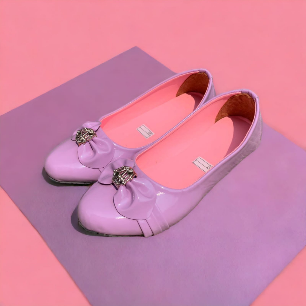 ALAS COKOER -Sepatu Flatshoes Anak Pita Emas Terbaru 31-35