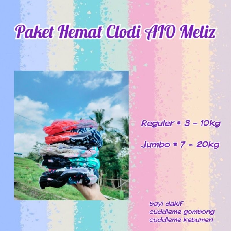 Popok bayi / Paket Hemat Clodi / Popok kain cuci ulang / celana bayi / perlengkapan bayi