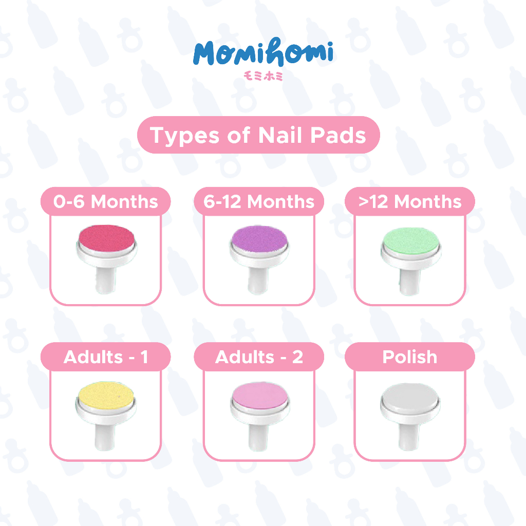 Momi Homi Nail Pads For Baby Nail Trimmer Elektrik 03 / 02 Gunting Kuku Bayi Aksesoris Part