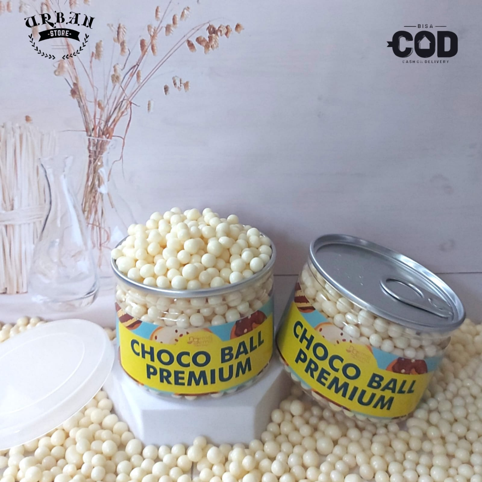 

Can - Chocoball White Sprinkle Bola Rasa Buah Topping Kue Donut Bolu Kualitas Premium