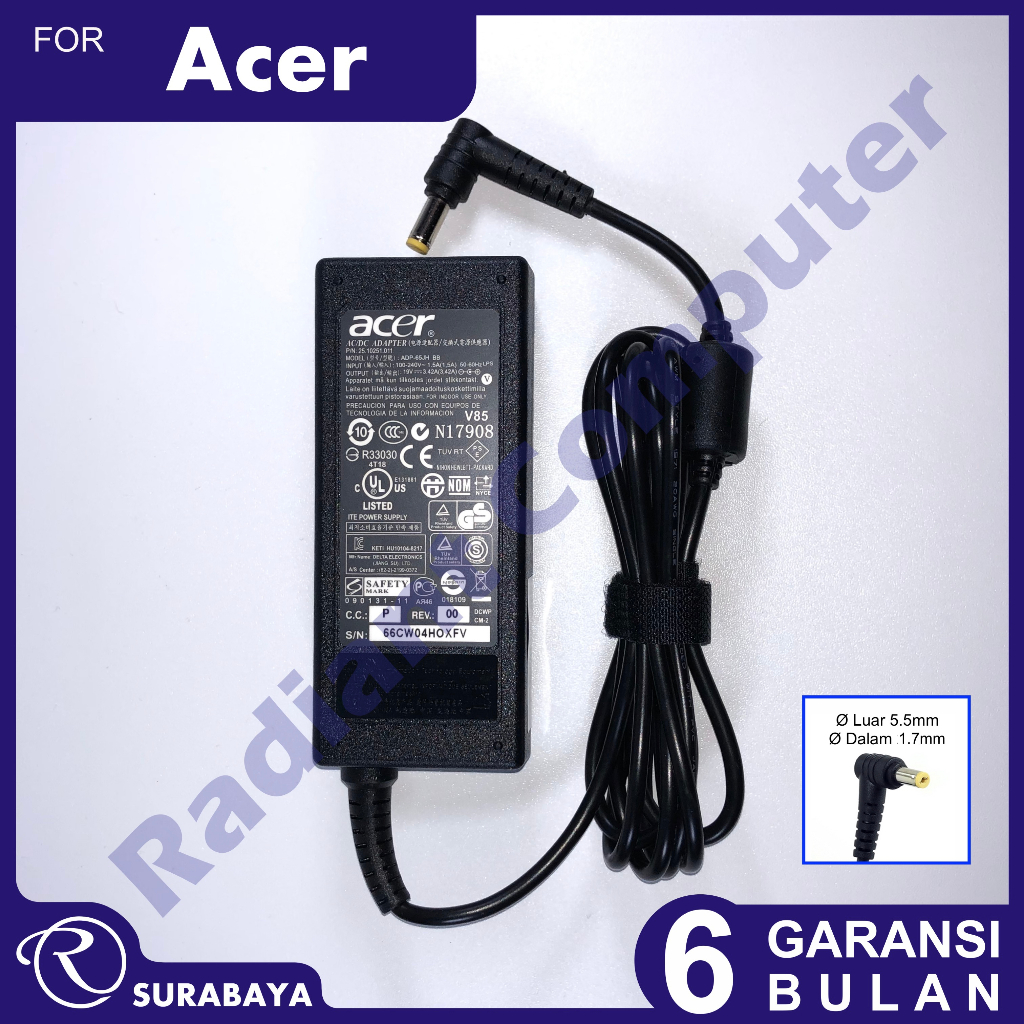 Adaptor Charger Acer Aspire V5-572 V5-572G V5-572P V5-573 V5-573P