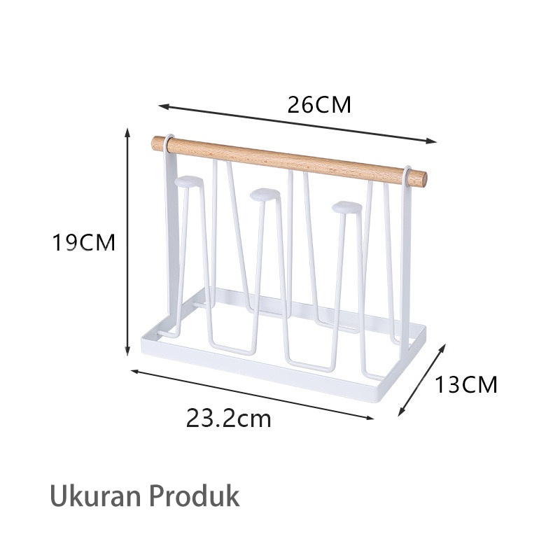 Rak Organizer Gelas kaca Anti Karat Rak Dapur nyaman Kapasitas tinggi