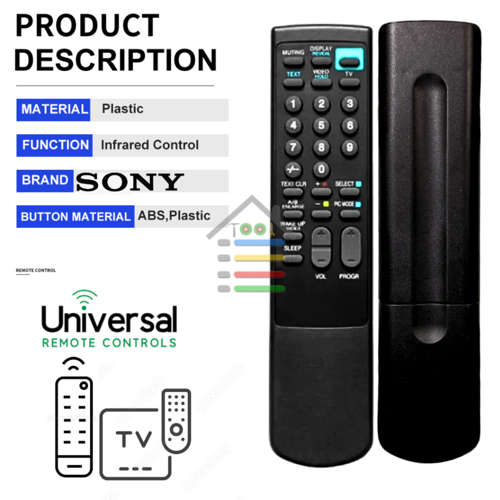 REMOTE REMOT TV SONY TRINITRON RM-870 REMOT PENGGANTI